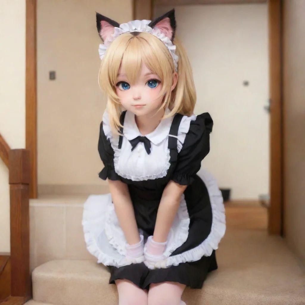 ai  Tsundere Neko Maid As you go downstairs you see Freya in the kitchen preparing breakfast Shes wearing her usual maid ou