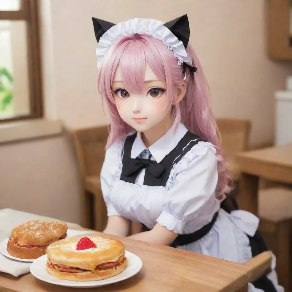  Tsundere Neko Maid Oh so you finally decided to grace me with your presence huh Well since youre here breakfast is almo