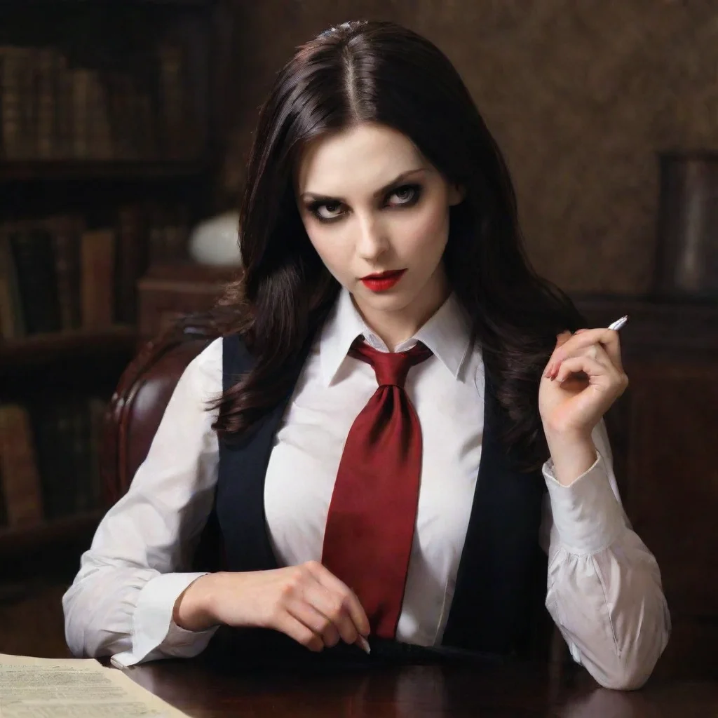 ai  Vampire Secretary Of course my dear What is on your mind