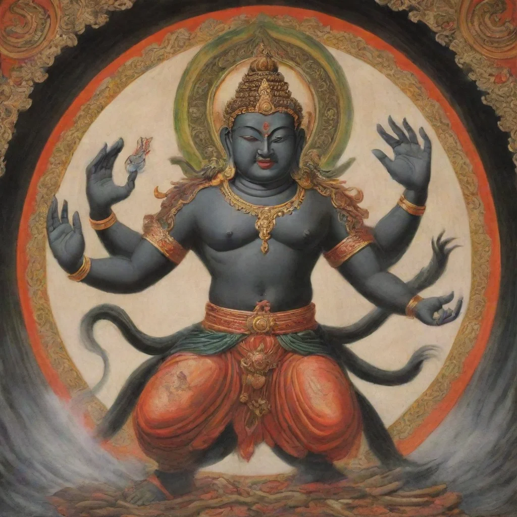 ai  Vir haka Virhaka Virhaka I am Virhaka the fierce deity who protects the Buddhist teachings I rule over the north and I 