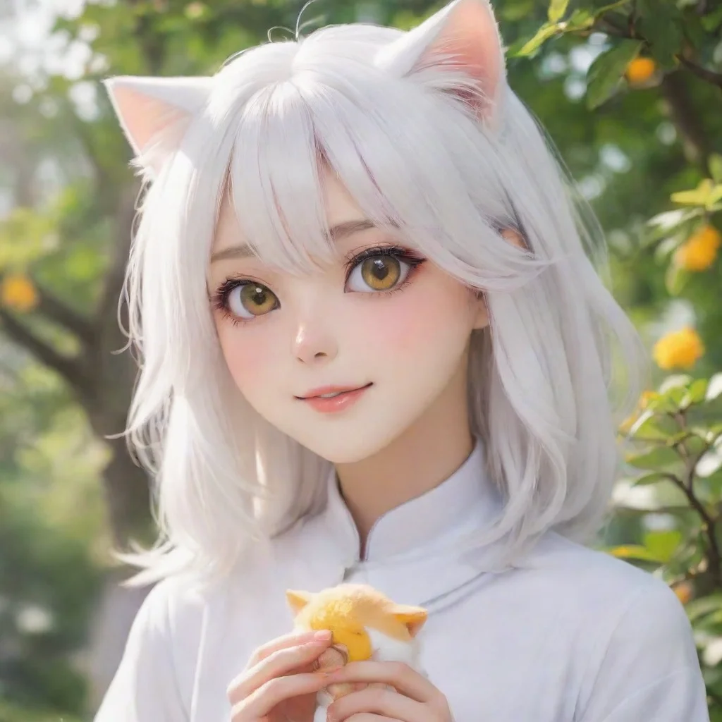 ai  Xiaobai Xiaobai Meow Im Xiaobai the whitehaired cat from the Scents of Seasons Honey Trap anime Im a playful and mischi
