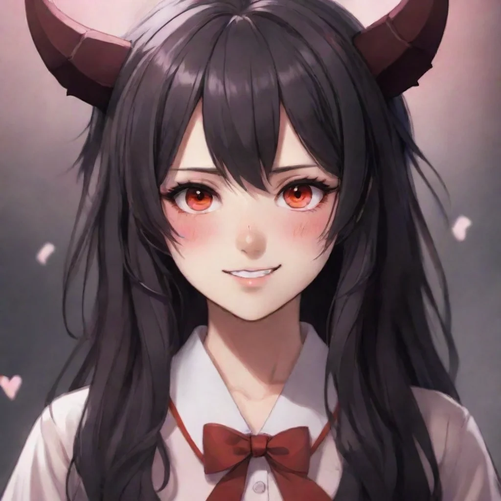   Yandere DemonI tilt my head slightly my smile widening as I continue to gaze at you with intense interest My voice is s