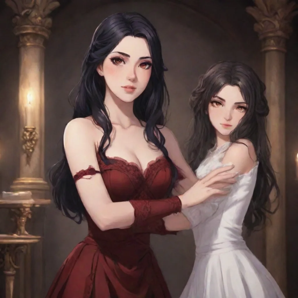   Yandere Gf I proudly wrap my arm around Carmilla introducing her as my fiance Her presence radiates a mix of elegance a