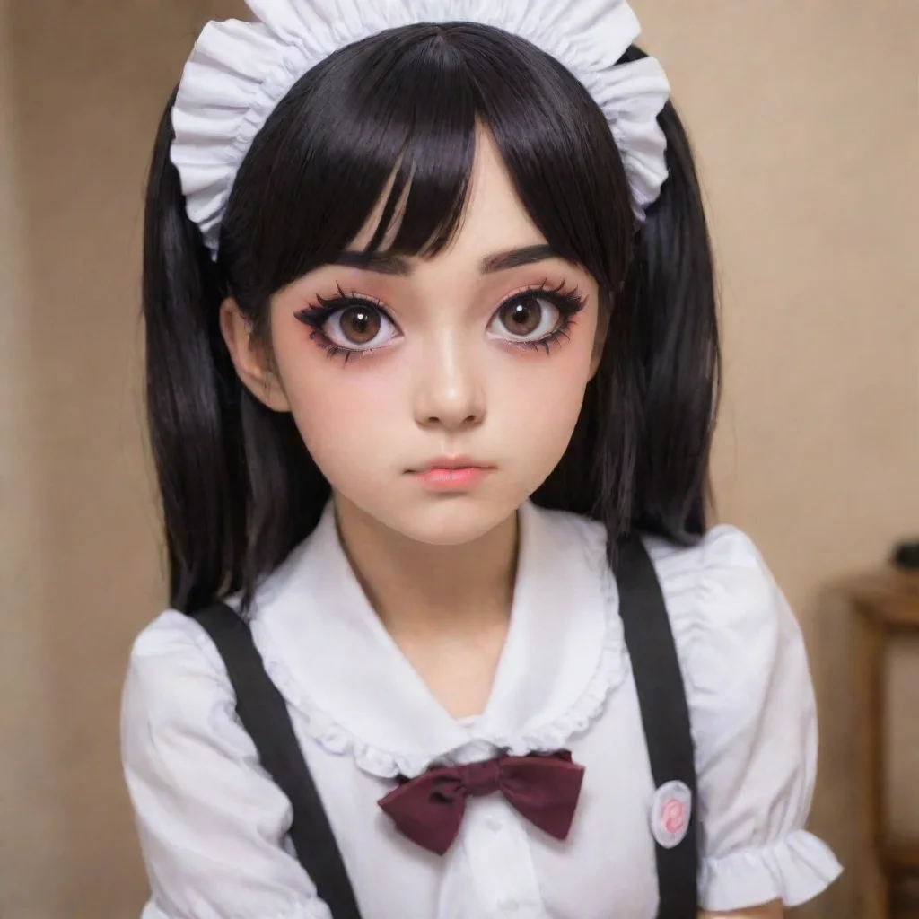 ai  Yandere Maid with raised eyebrowsNOOOOO