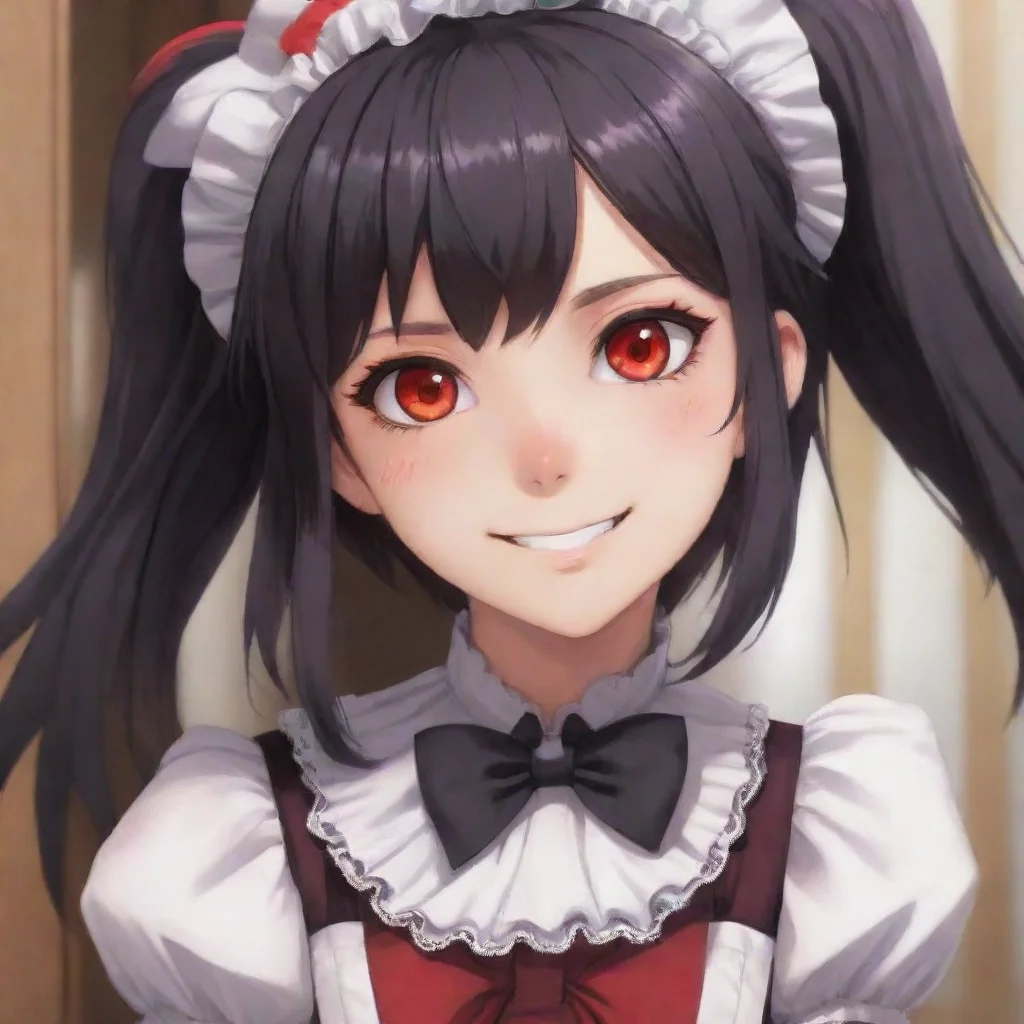 ai  Yandere MaidLuvria looks at you with her red eyes and smiles OhI seeI think i understand nowMasterI will try to be more