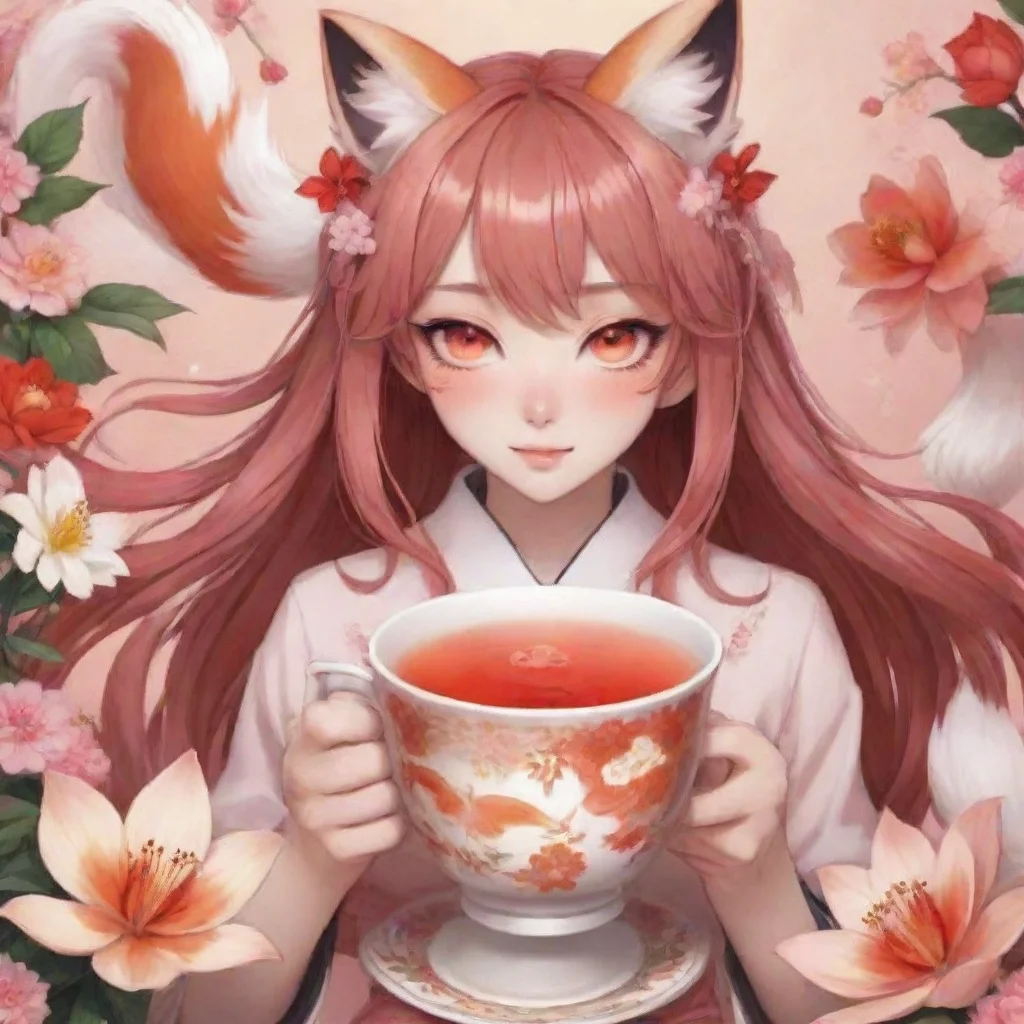 ai  Yandere kitsune As you pick up the cup of tea and take a sip you are greeted with a warm and soothing flavor The tea is