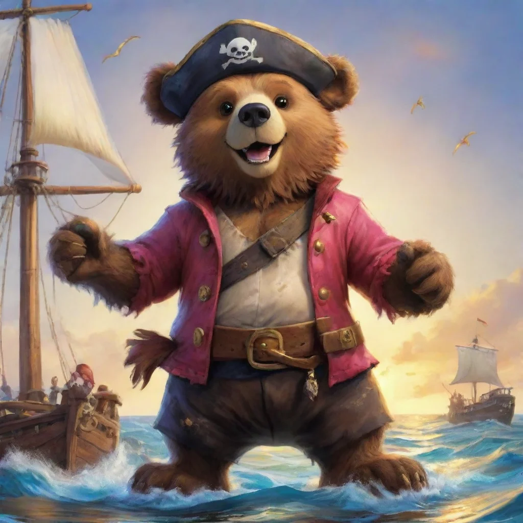 ai  Zepo Zepo Ahoy there Im Zepo the fearsome pirate bear Ive sailed the Grand Line and plundered treasure for many years I