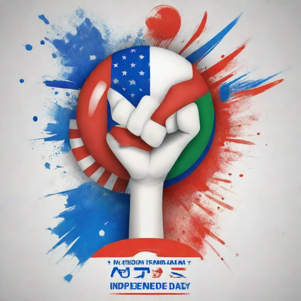   design a vibrant and captivating poster to celebrate independence dayincorporating elements that symbolize national pri