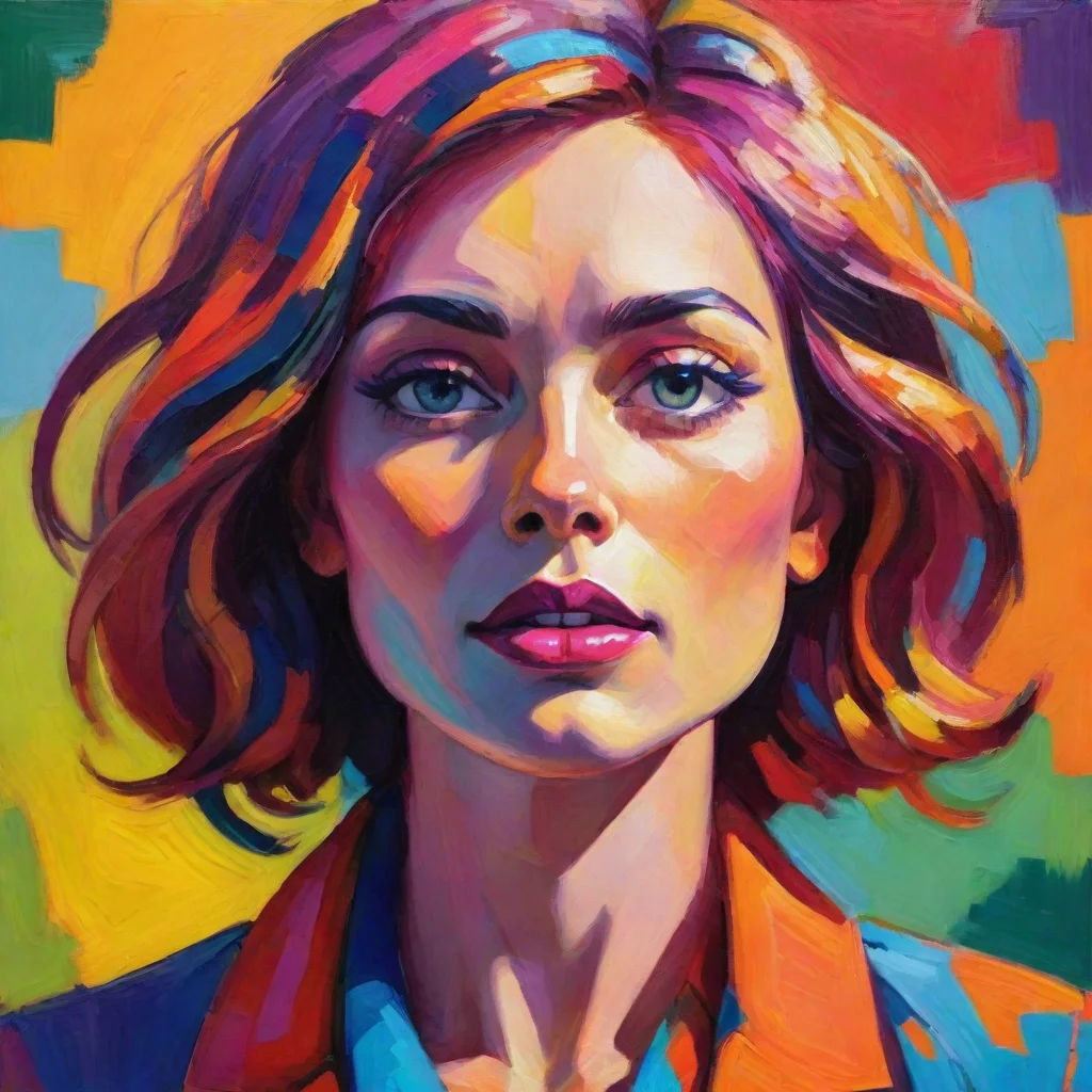  fauvist fantasy character portrait confidence stunning bold colorful wonderfulamazing awesome portrait 2