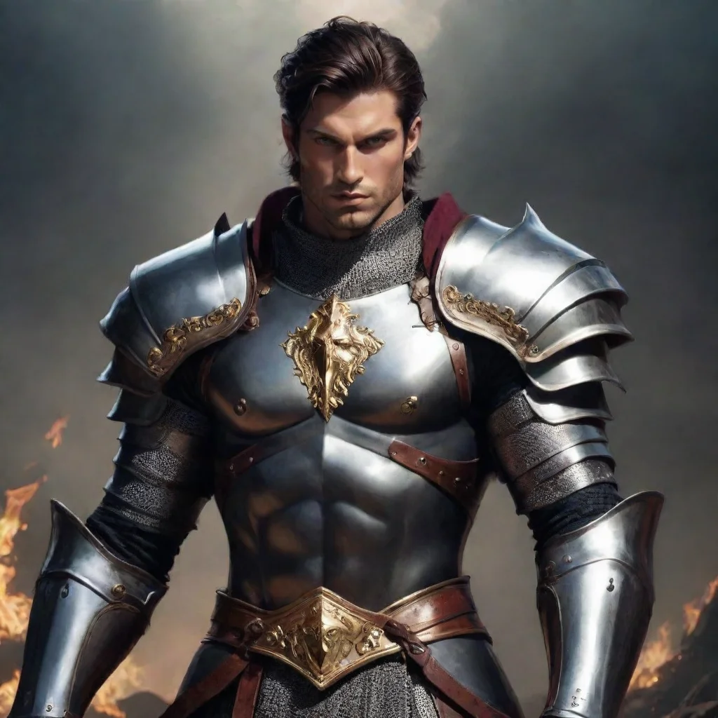   handsome knight god demon masculine majestic
