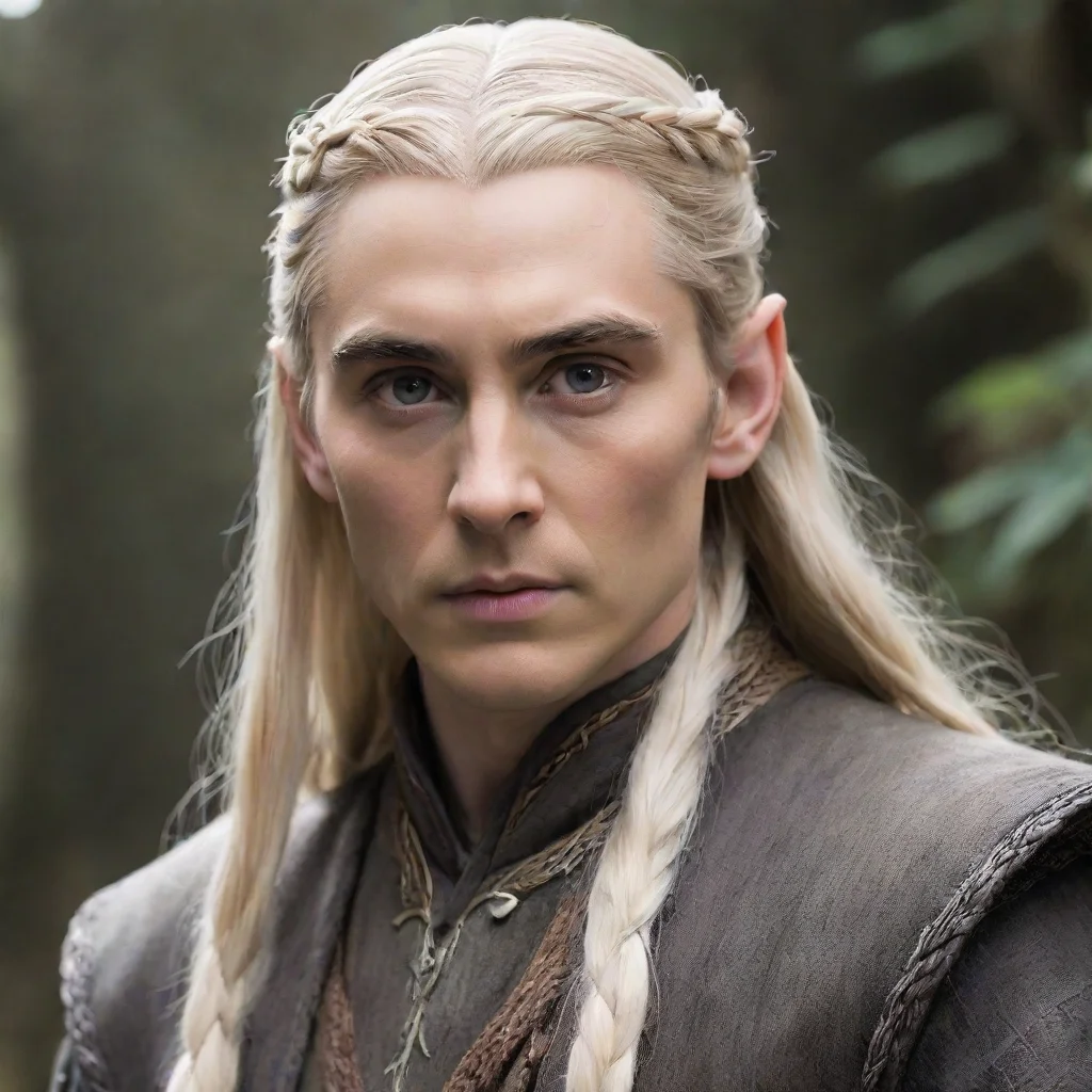 ai  king thranduil with blonde hair and braids wgood looking trending fantastic 1