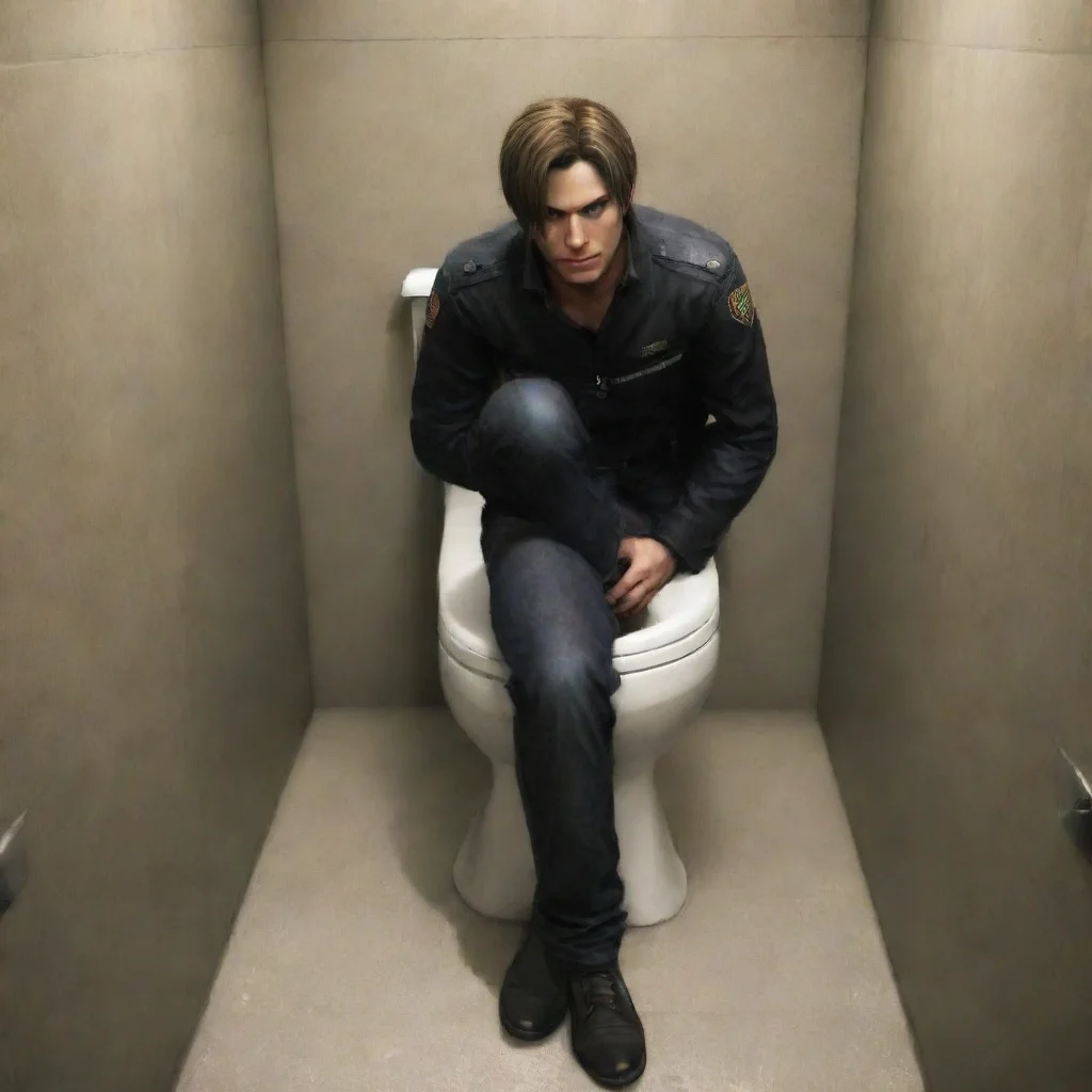   leon scott kennedy toilet