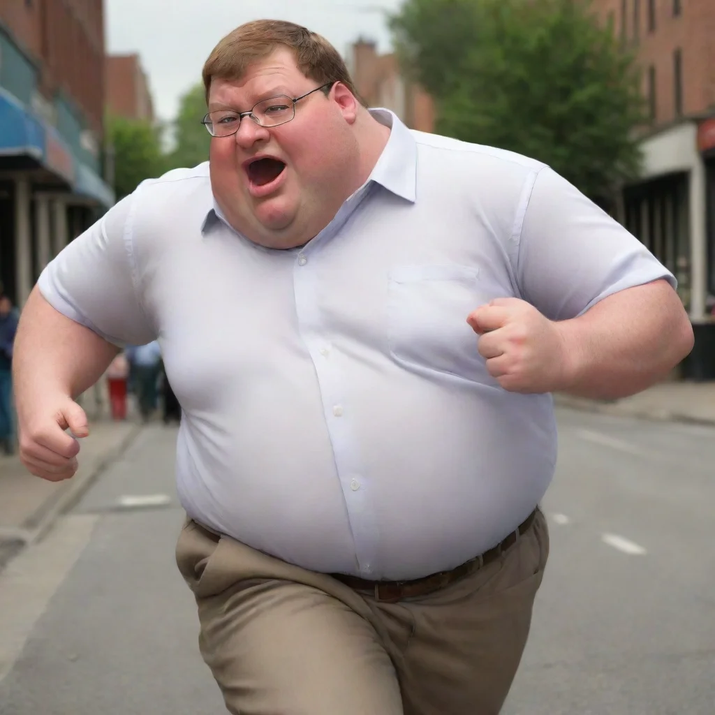 ai  realisticlifelikeand uncanny peter griffin chasing someone amazing awesome portrait 2 wide