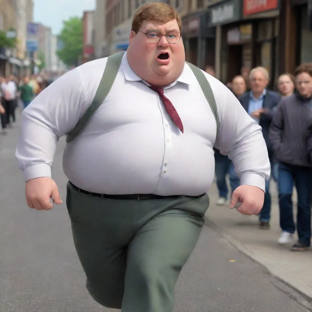 ai  realisticlifelikeand uncanny peter griffin chasing someone good looking trending fantastic 1 wide