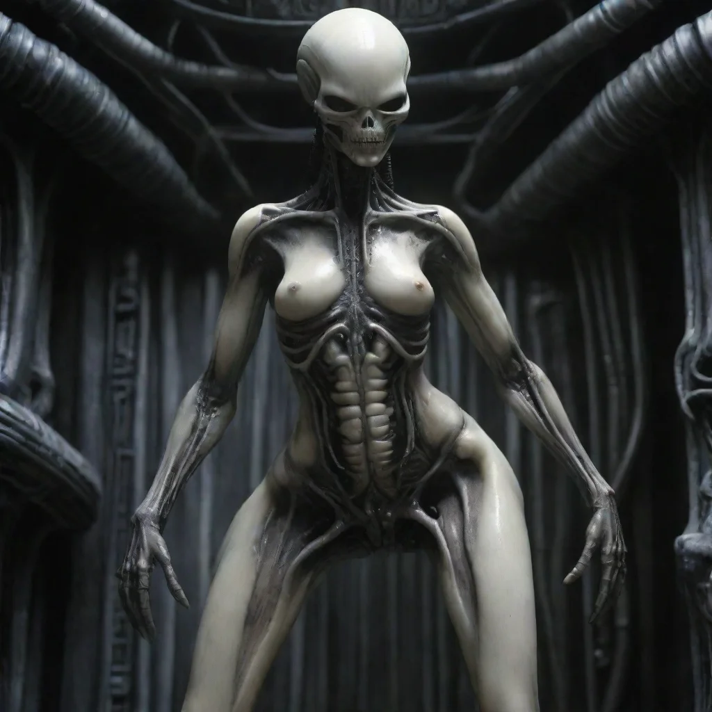 ai  standing tall alien giger paleskin 