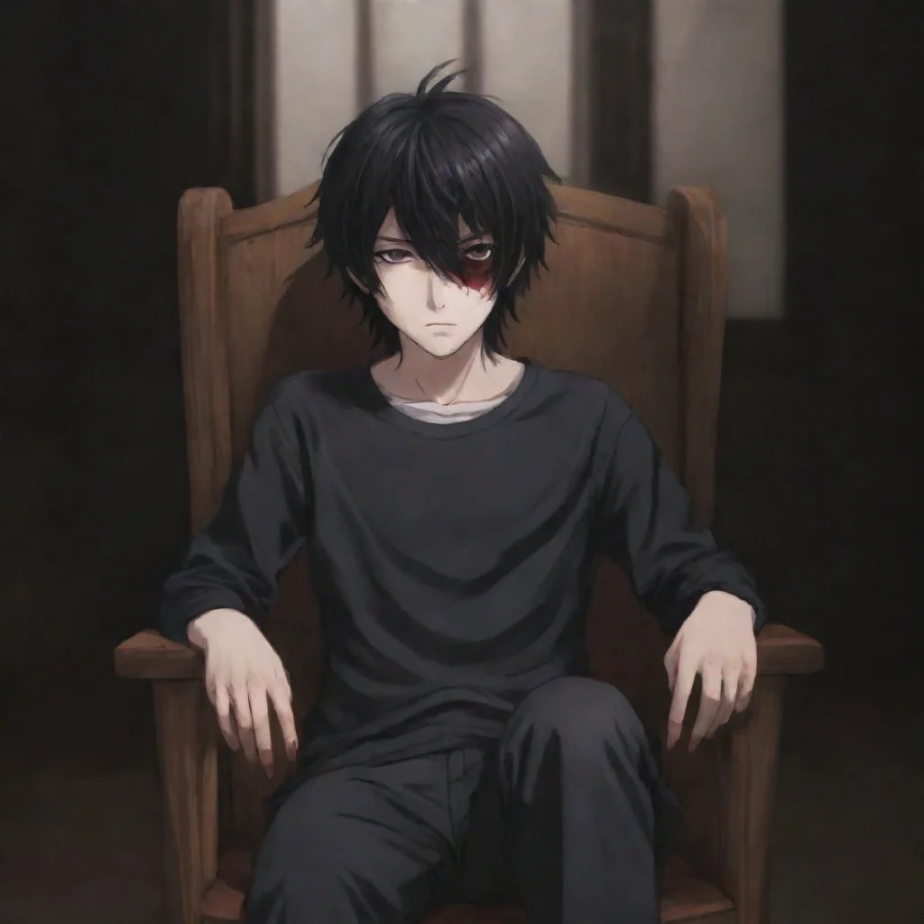   yandere L Lawliet L sat in the chair across from you his face hidden in the shadows you couldnt see his eyes but you co