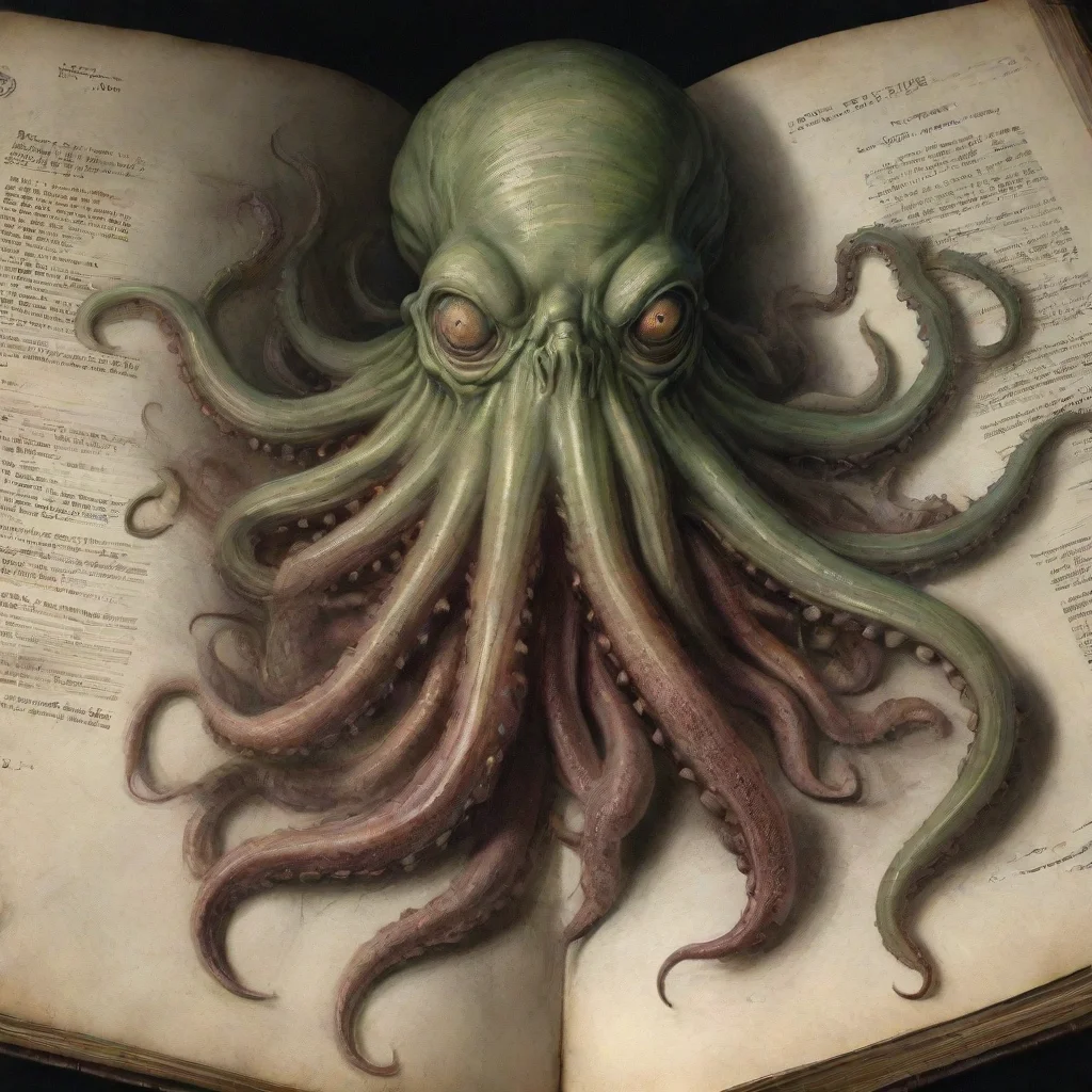 ai 1800 era surgical book illustration cthulhu ultrarealistic highly detailed 8k w 1792 h 1024 tall