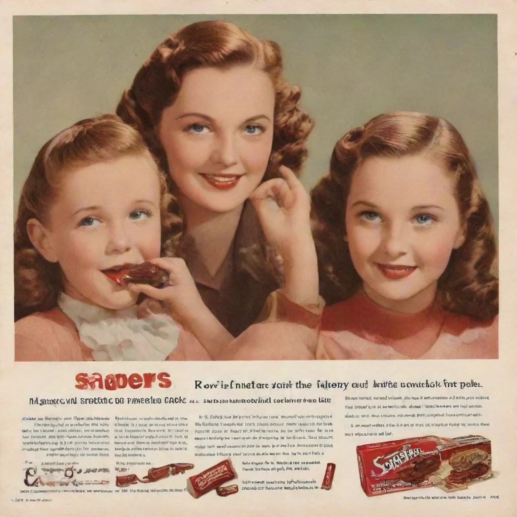 ai 1940s choclate ad called snappers