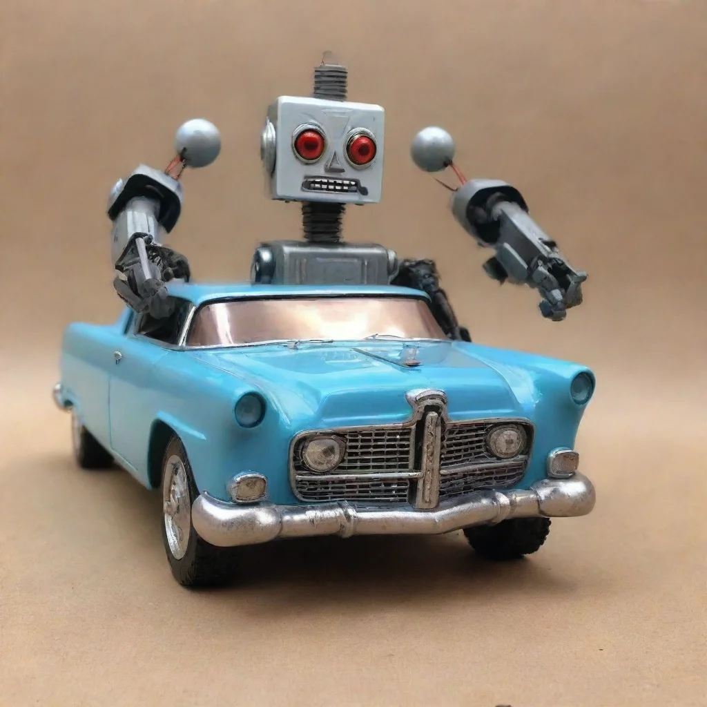  1950s car transforming robot toy good looking trending fantastic 1
