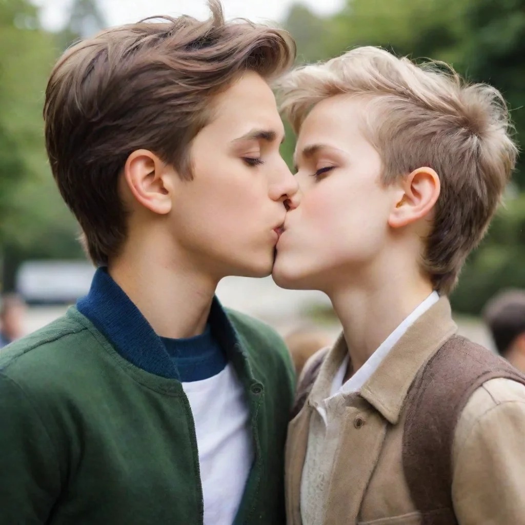ai 2 boys kissing good looking trending fantastic 1