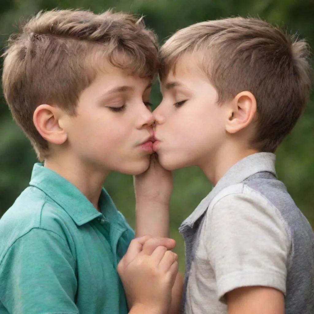 ai 2 boys kissing
