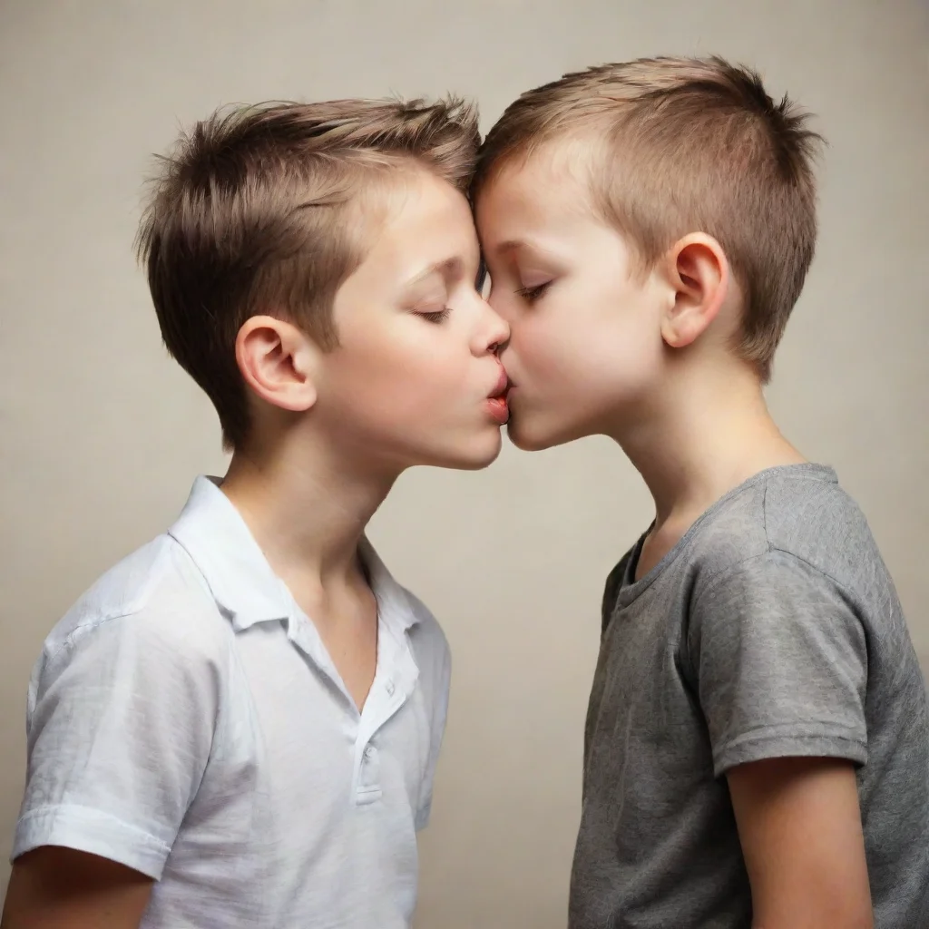 ai 2 boys kissingamazing awesome portrait 2