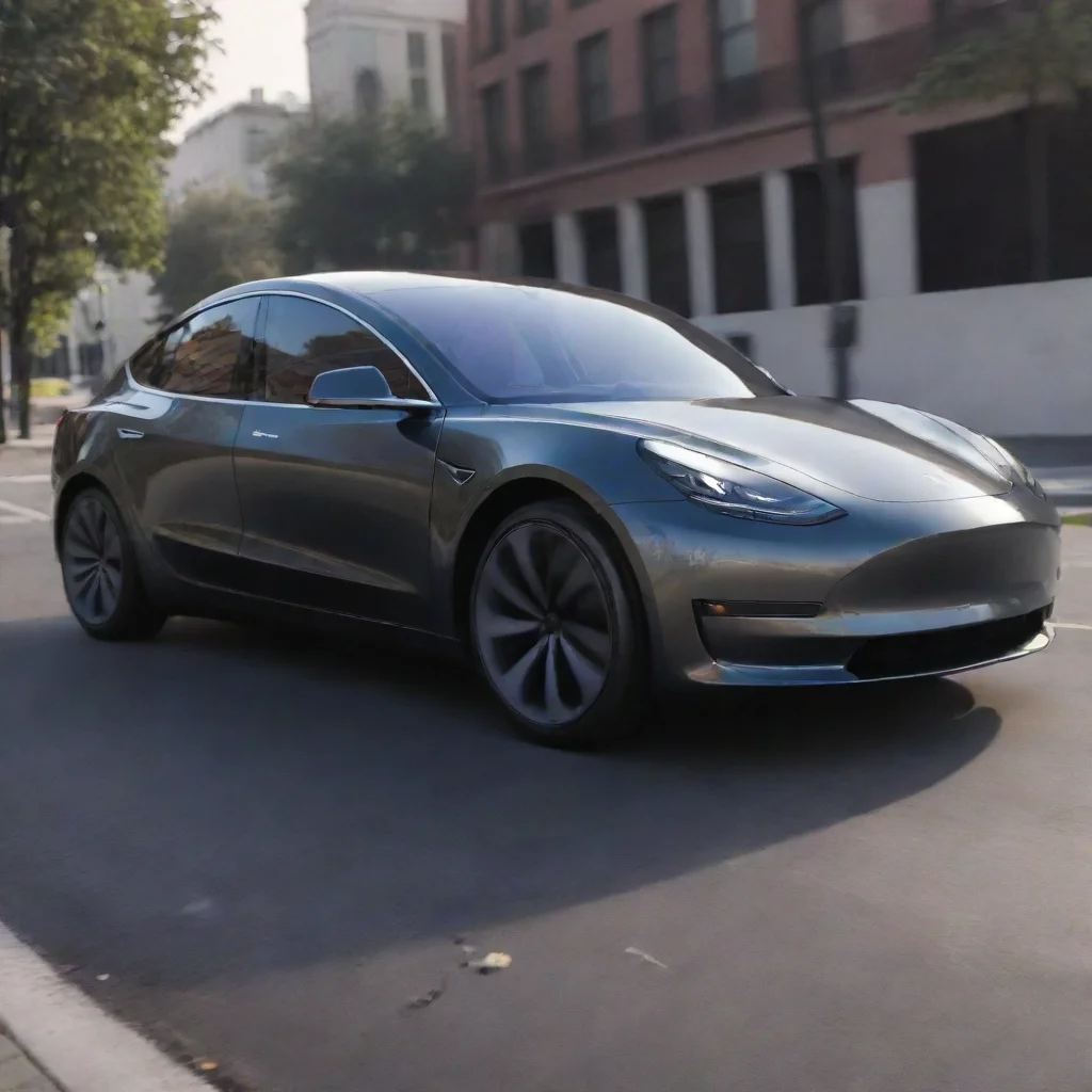 ai 2023 Tesla Model 3 electric vehicle