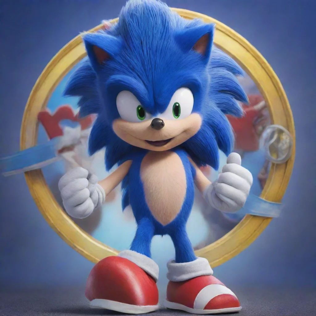 ai 60ssonic the hedgehog 2020 movie in 60s styleknuckles