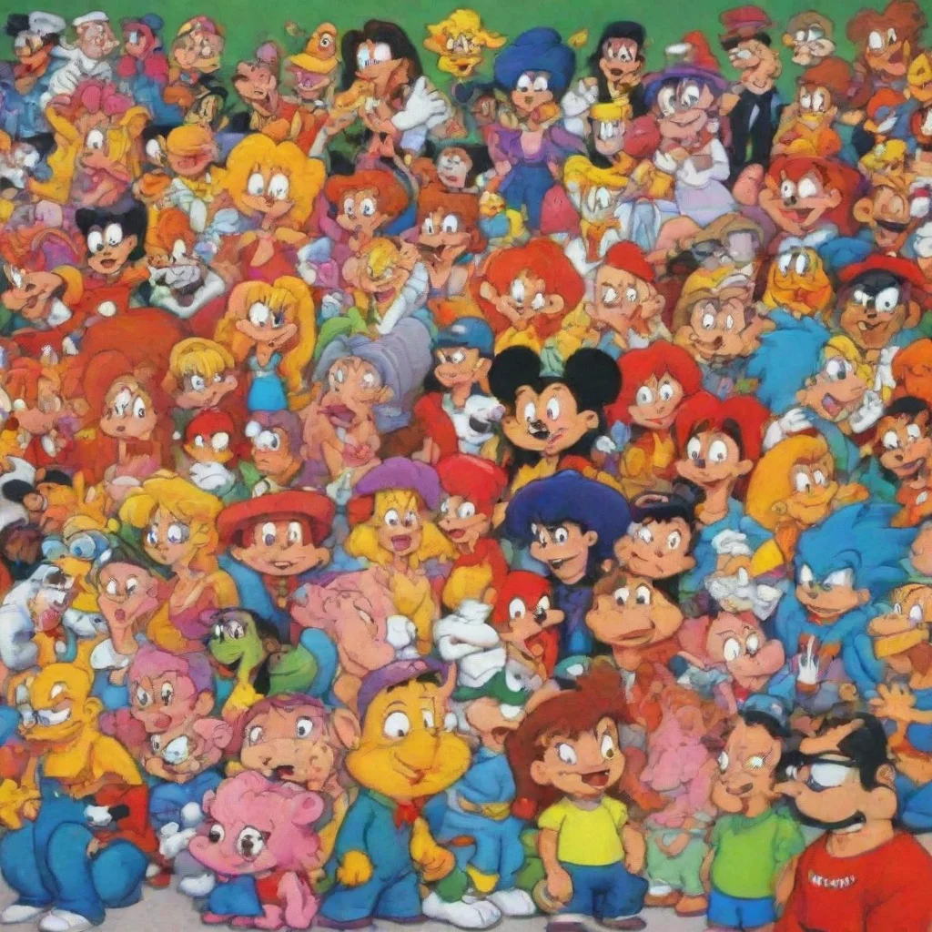 ai 90s cartoon characters