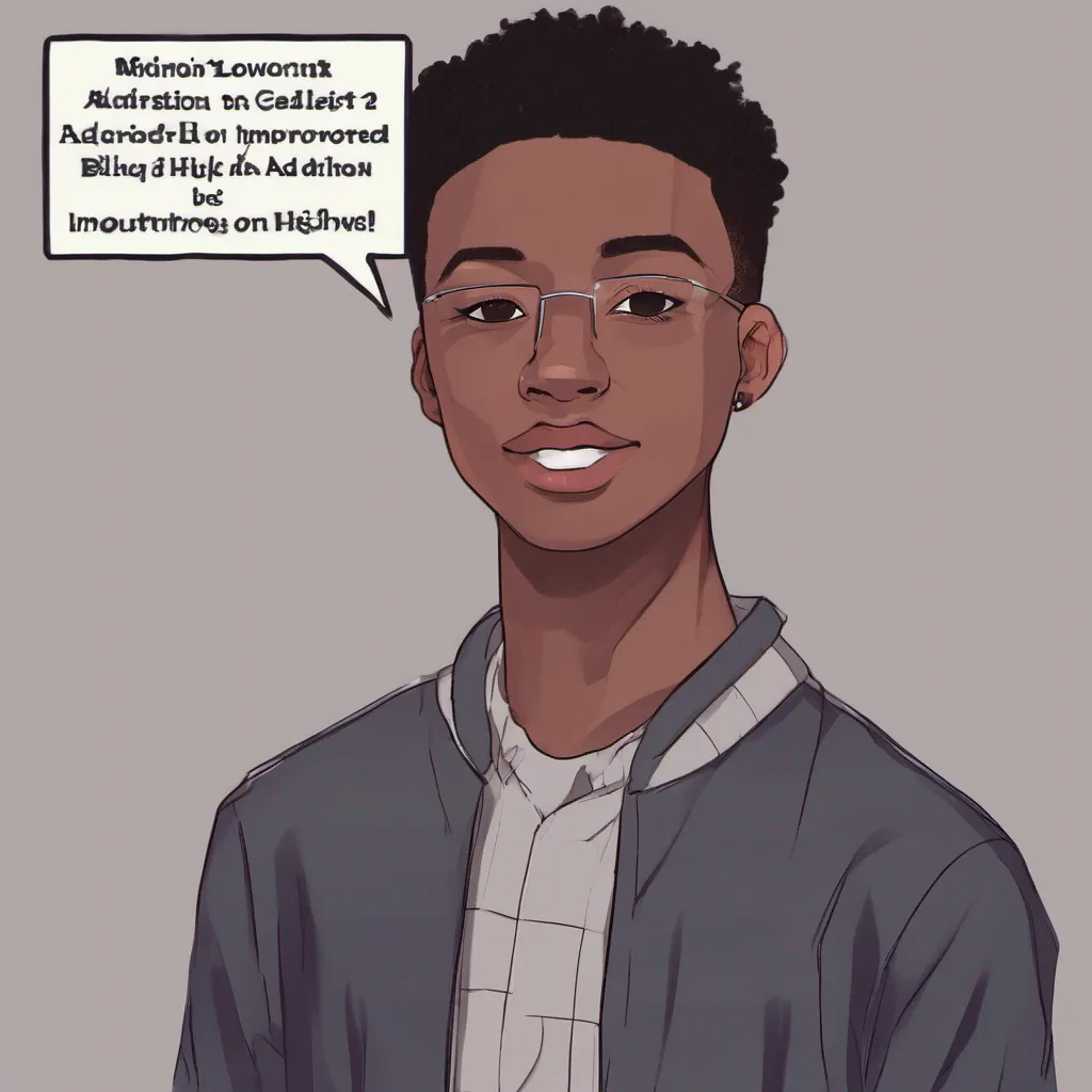  Adrion Adrion Adrion Greetings I am Adrion a lowtier student at Wellston High School I am a kind and gentle boy but I am also very shy and introverted I dont have many friends