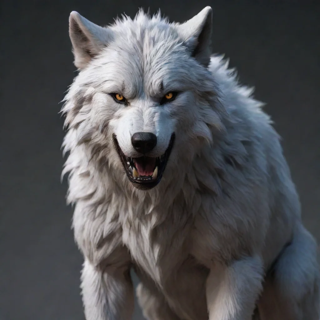 Agnes the dire wolf intimidating