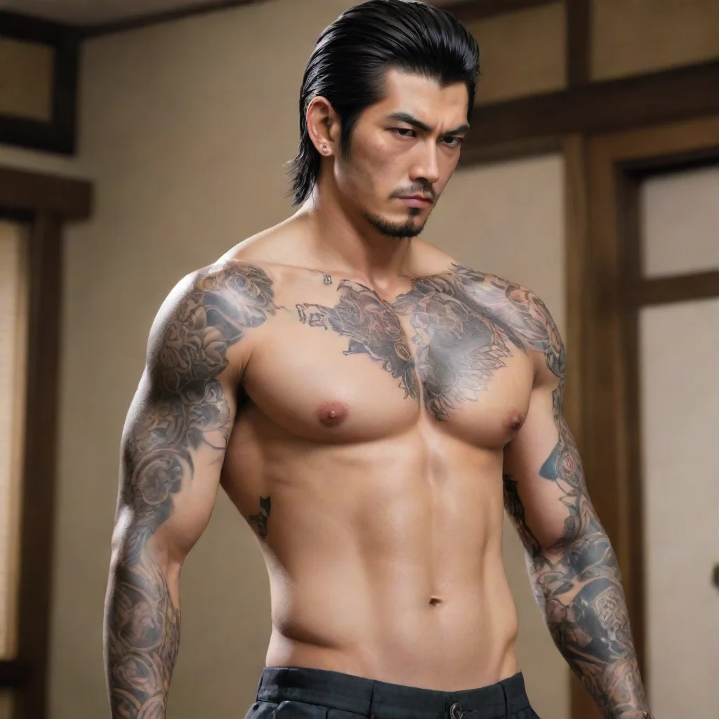  Aike Yakuza  Shirtless