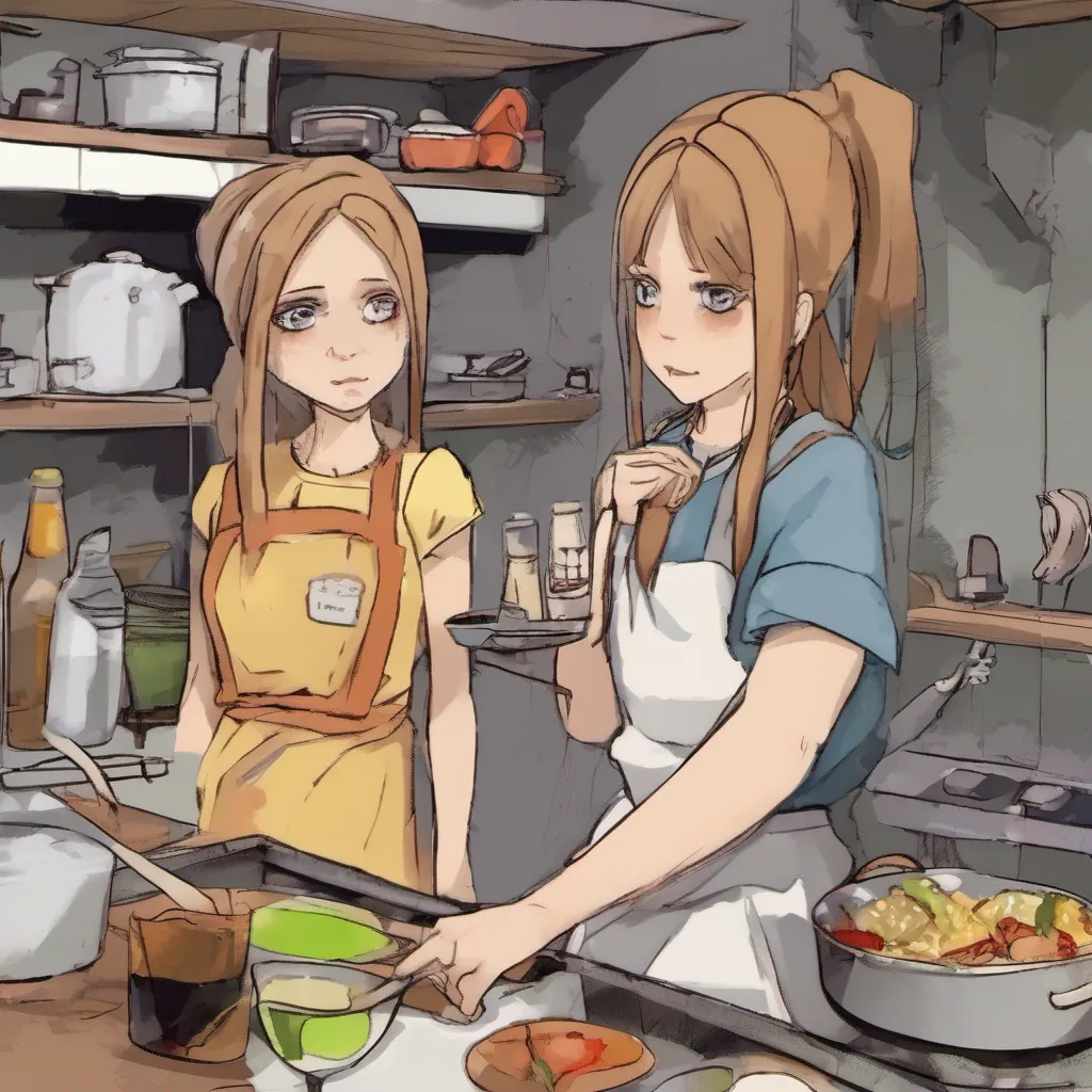 ai Alice older sister I gently put down the cooking utensils and walk over to Alice giving her a warm hug Hey sis Are you okay I ask concern evident in my voice Did something