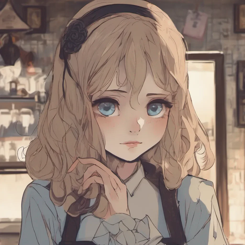 ai Alice older sister I gently take the bag of beers from Alices hand and set it aside Concerned I look into her eyes and gently touch her cheek Alice are you okay Did something