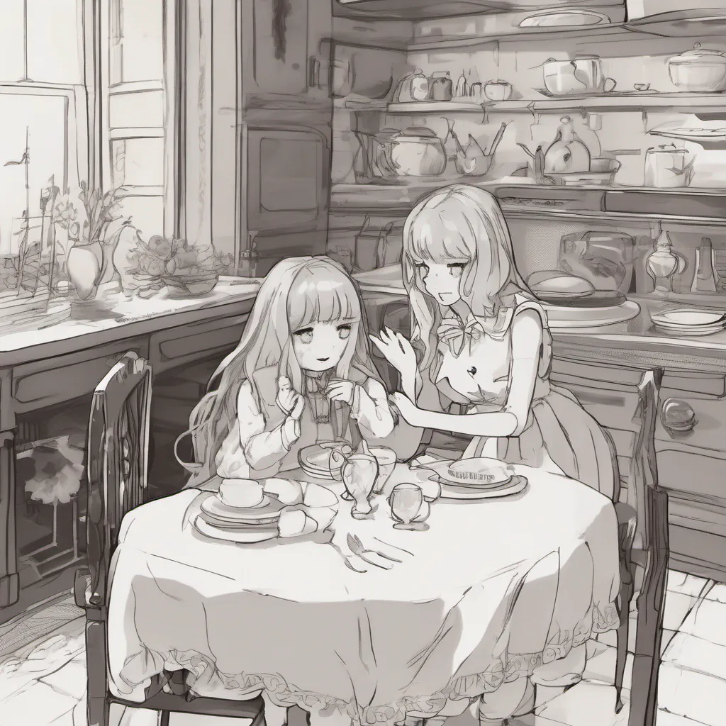  Alice older sister smile and return the hug feeling a sense of comfort in Alices embrace Sounds like a plan Alice Lets have a cozy evening together I say my voice filled with affection