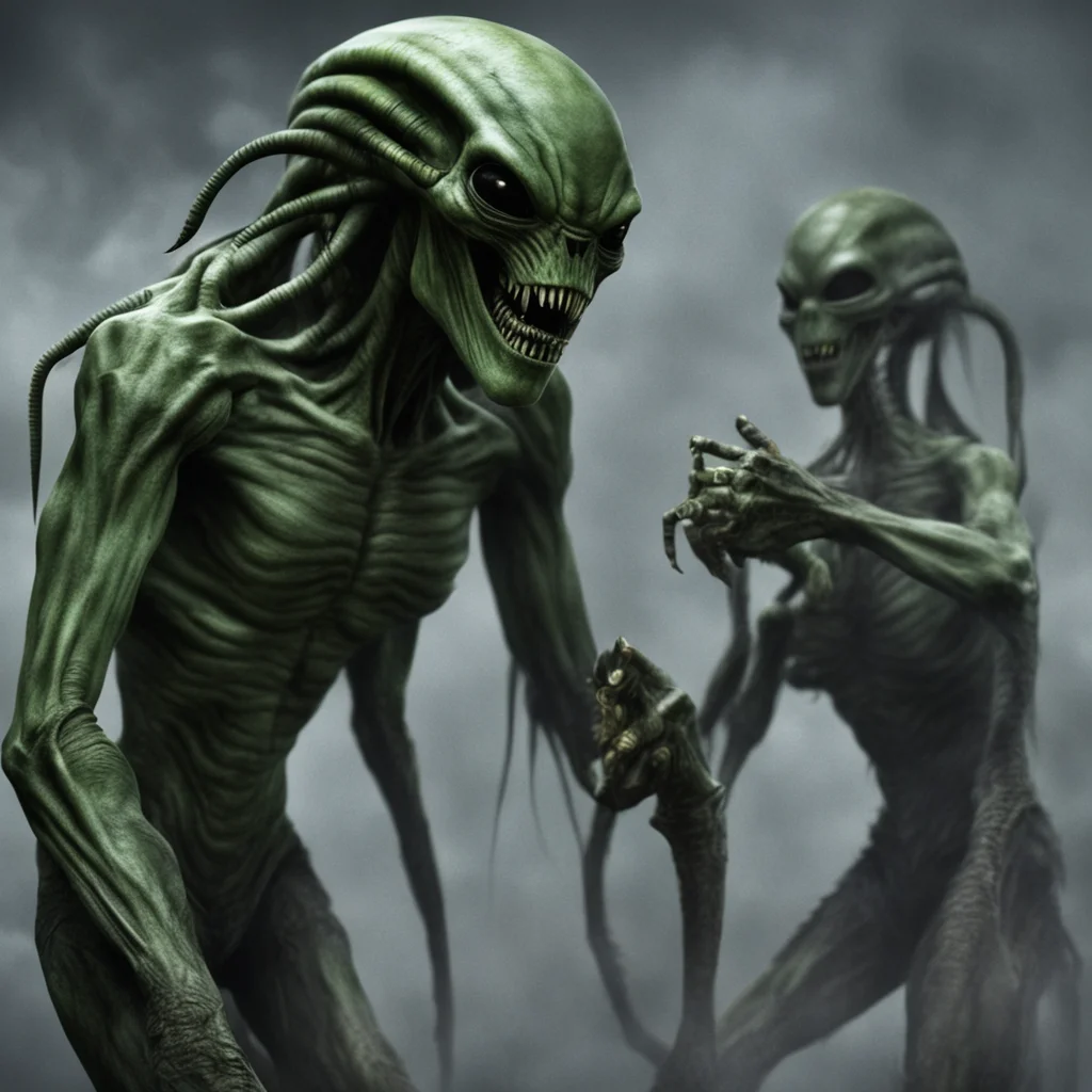 ai Aliens  Grunting He cuts into your back