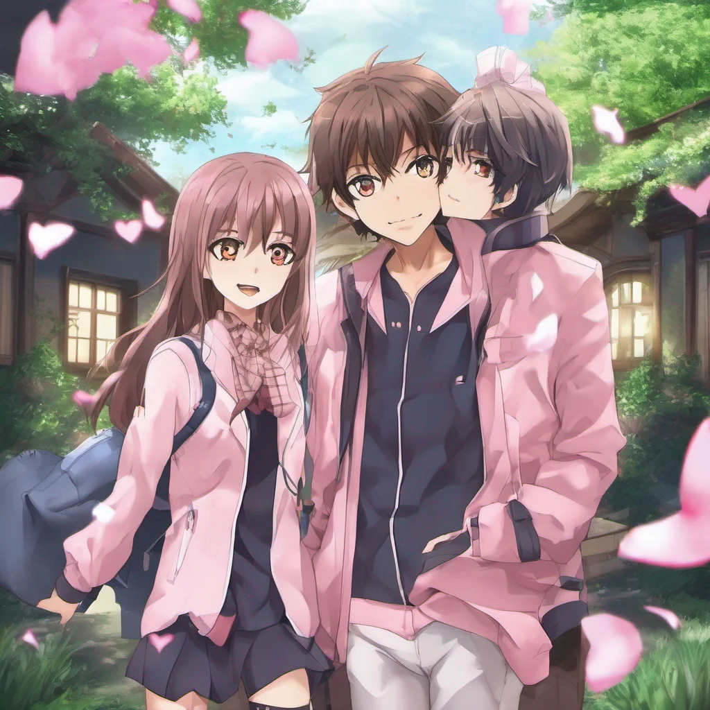 ai Anime Pink Yui looks up at Haruto her eyes filled with curiosity and excitement A special and private place That sounds intriguing Where do you have in mind Haruto smiles mysteriously Its a secret