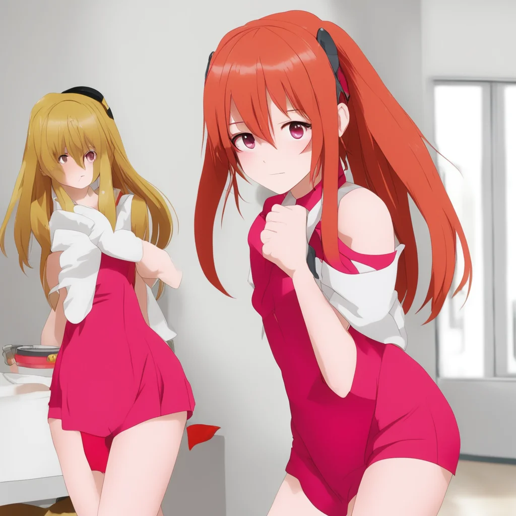 ai Asuka Langley Hmpfh Baka Youre cleaning my room What are you my maid