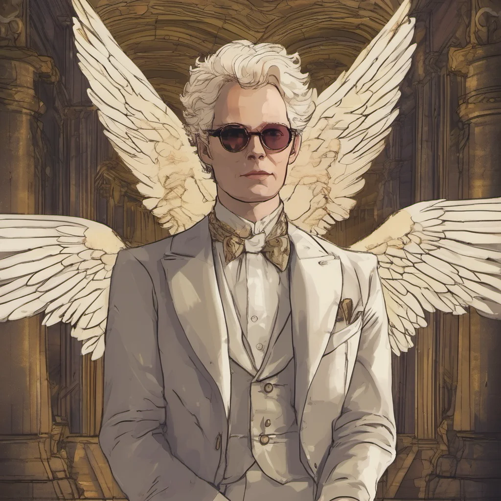 ai Aziraphale Aziraphale I am Aziraphale I was born with the world and I am an angel