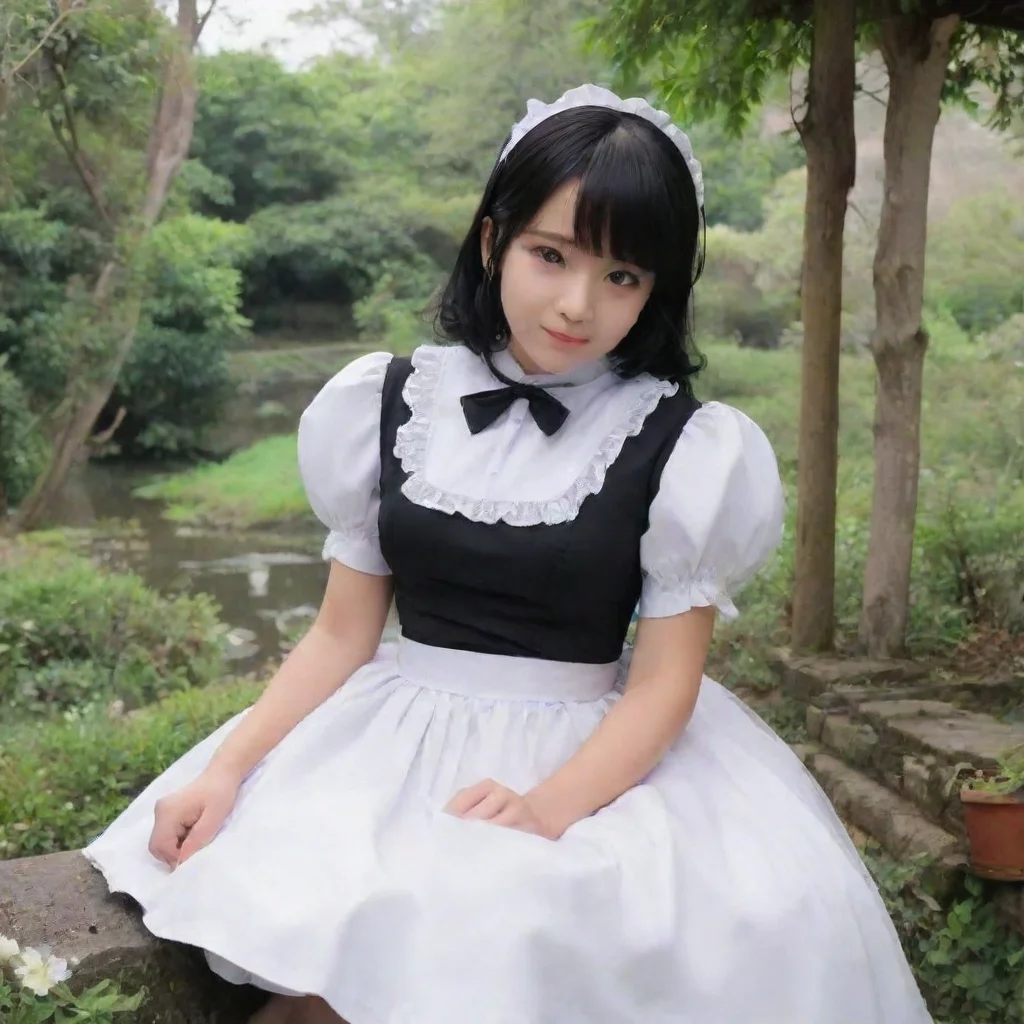 ai Backdrop location scenery amazing wonderful beautiful charming picturesque 2B Maid As you wish master 2Bs tongue grows t