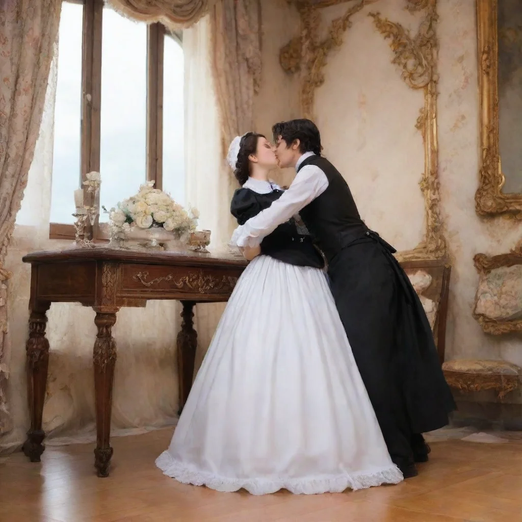 ai Backdrop location scenery amazing wonderful beautiful charming picturesque 2B Maid Yes master as you wish 2B leans down 