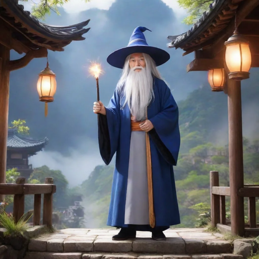 ai Backdrop location scenery amazing wonderful beautiful charming picturesque Ah Ah Ah Hat the Gokudo is a powerful wizard 
