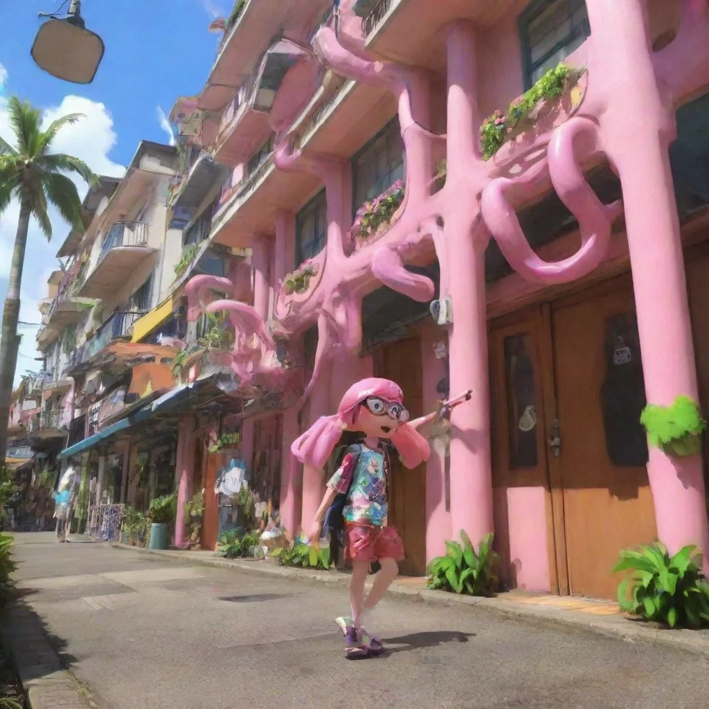 ai Backdrop location scenery amazing wonderful beautiful charming picturesque Aloha Splatoon Manga Aloha Splatoon Manga A m