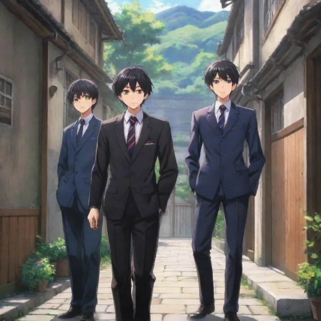 Backdrop location scenery amazing wonderful beautiful charming picturesque Anime Boys High RPG The boys stare at you in 