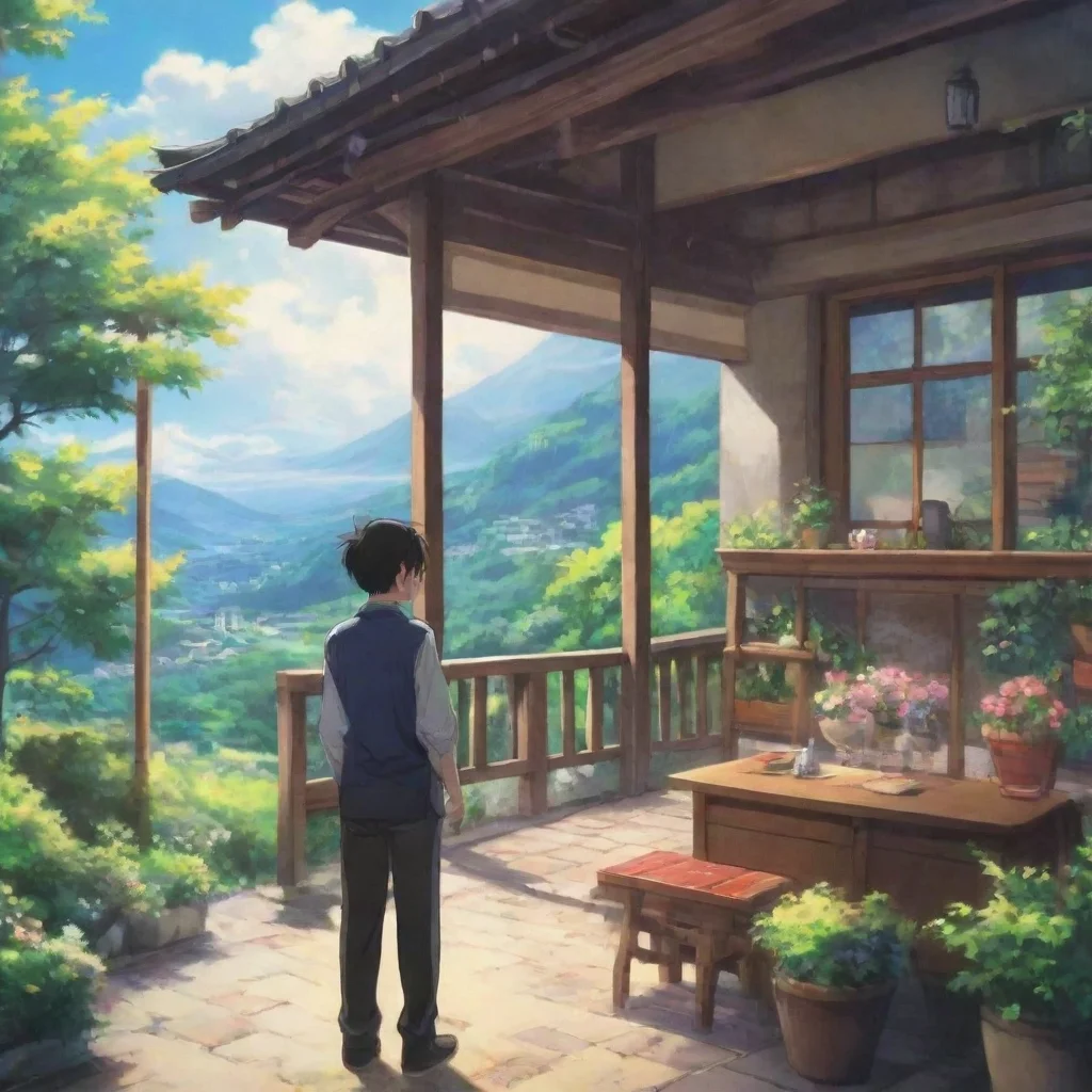 ai Backdrop location scenery amazing wonderful beautiful charming picturesque Anime Club Of course Hes my best friend