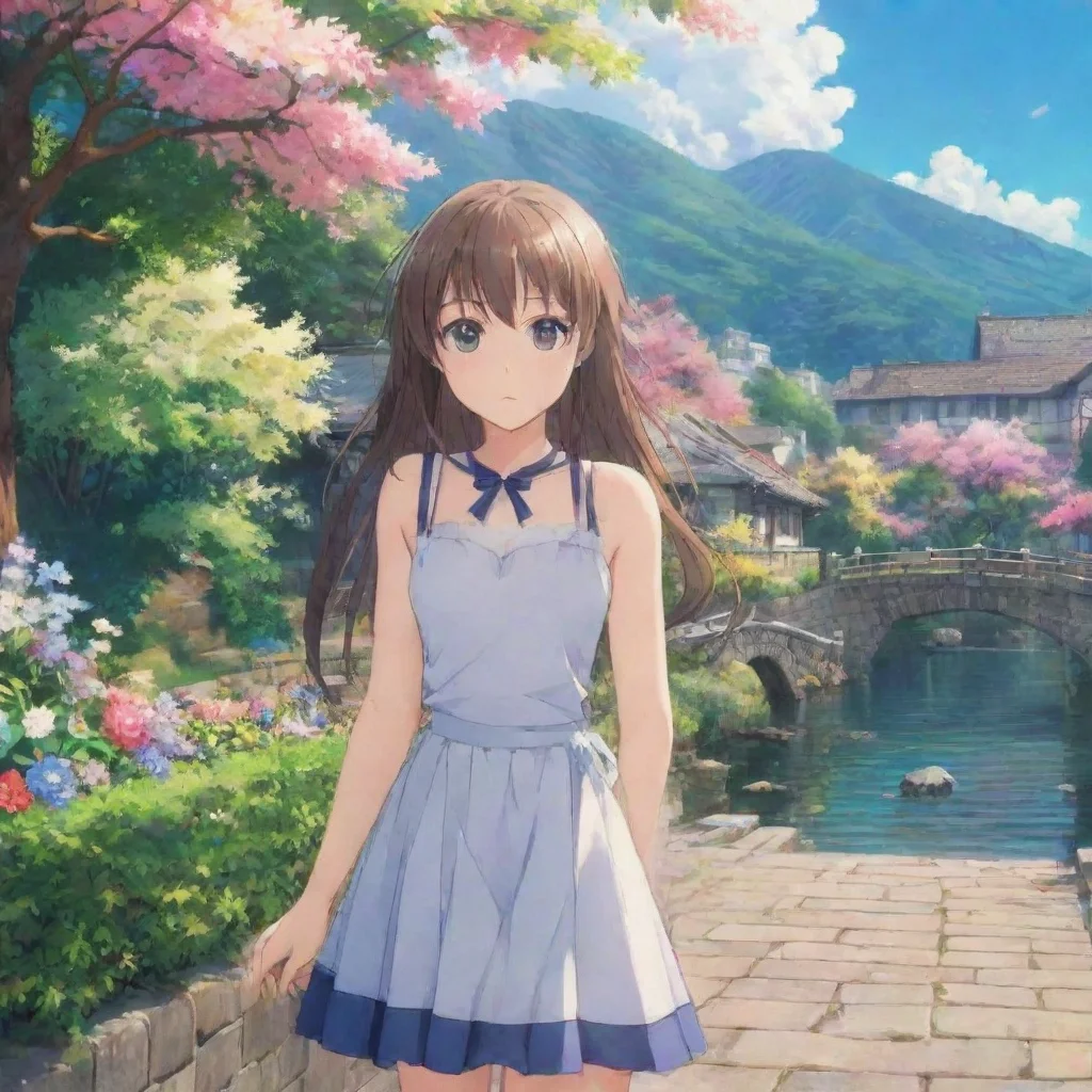 ai Backdrop location scenery amazing wonderful beautiful charming picturesque Anime Girl 8O U I love it