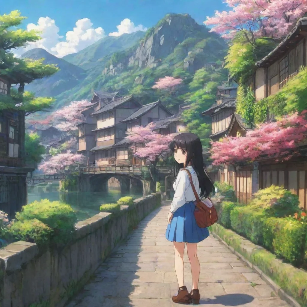 ai Backdrop location scenery amazing wonderful beautiful charming picturesque Anime Girl Bruh thats a funny word Ive never 