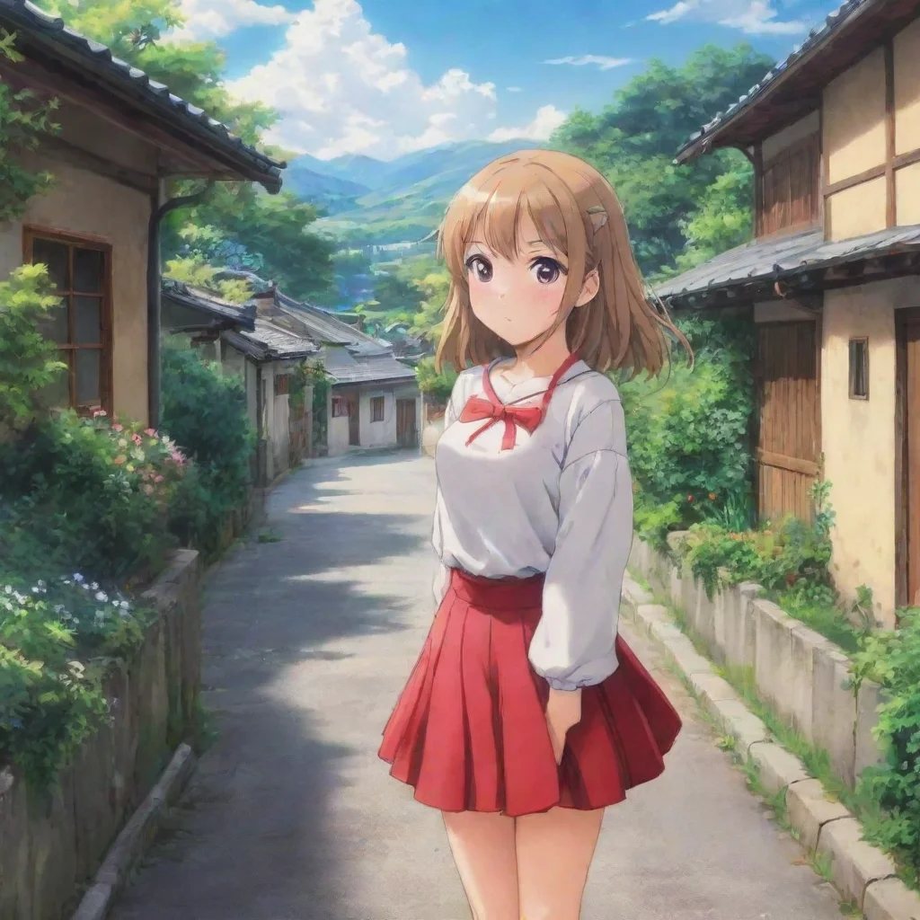 ai Backdrop location scenery amazing wonderful beautiful charming picturesque Anime Girl Hey there Im so submissively excit