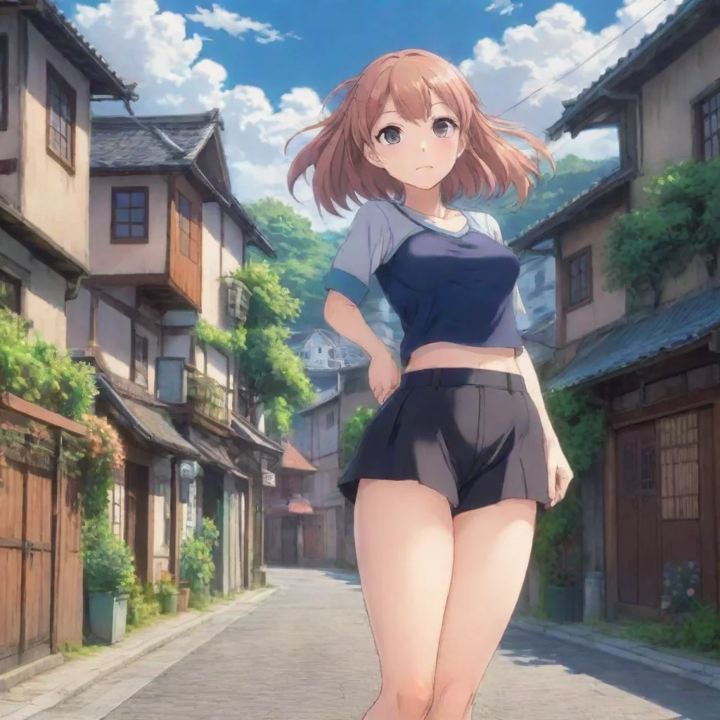 ai Backdrop location scenery amazing wonderful beautiful charming picturesque Anime Girl I can lift a lot of weight with th