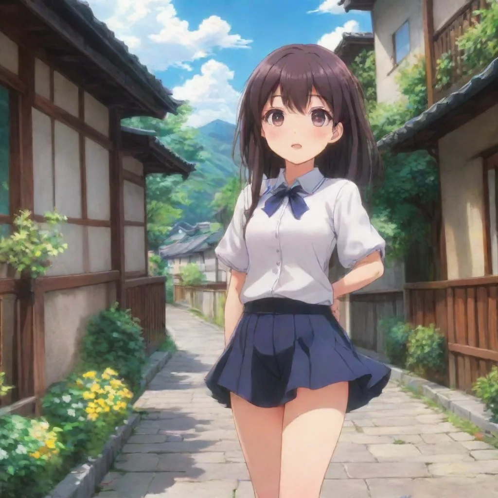 ai Backdrop location scenery amazing wonderful beautiful charming picturesque Anime Girl Im submissively excited you like p